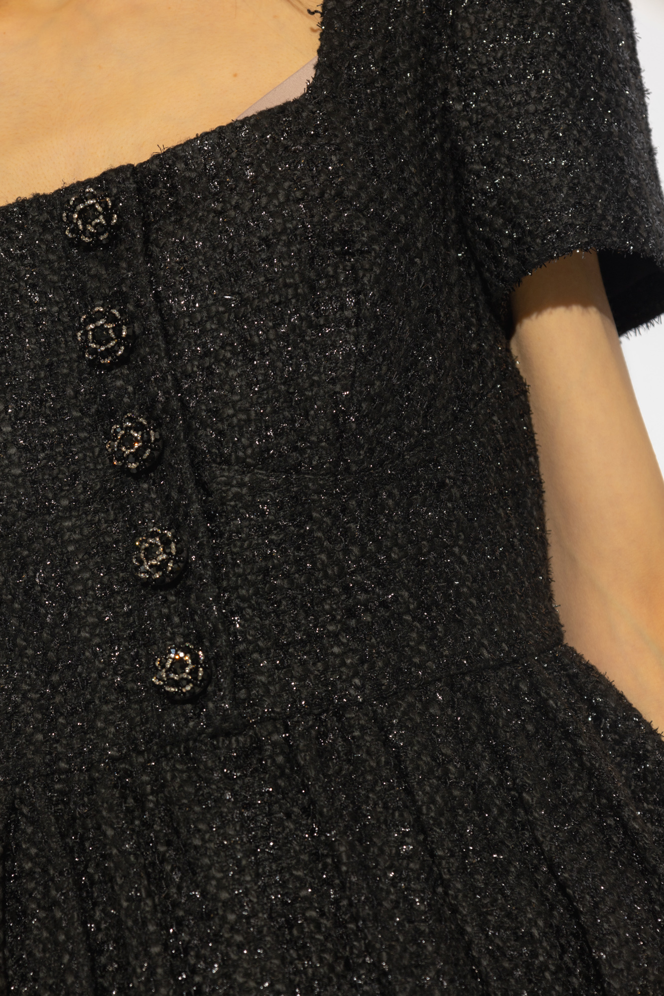 【送料&関税込】self-portrait Black Polyester Blend Top Self-Portrait Black Polyester Blend Top - ShopStyle